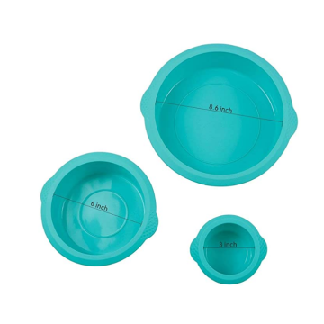 Matkvalitet Silikon Round Cake Pan Set