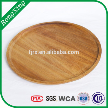 Acacia wood plate,wooden round tray