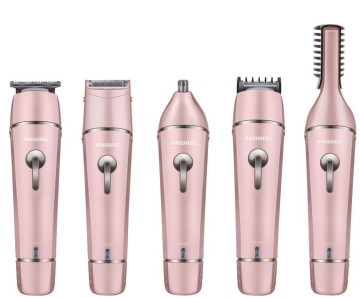 JD9911 5-in-1 Eyebrow Trimmer Set: Hair Clipper, Nose Trimmer & Body Shaver