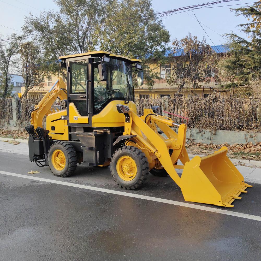 Mini escavatore con backhoe caricatore anteriore del caricatore