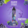 En yeni Hcow Ititan 5000Puffs şarj edilebilir tek kullanımlık vape