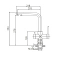 Einzelhebelküchenmixer-Difunktional