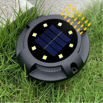 Tangga 8-LED bertenaga surya dan lampu jalur bawah tanah untuk dekorasi taman