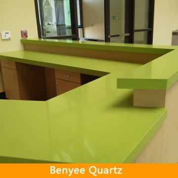 Brasil buying polished green artificial quartz stone countertop