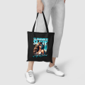 Custom Summer Vacation Canvas Tote Bag For Travel