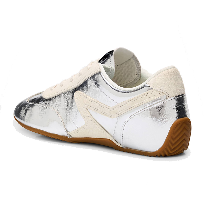 Vintage Style Silver Sneakers for Everyday Wear