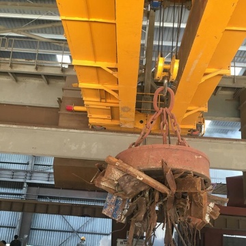 10T tot 100t dubbele ligger elektromagnetische overheadkraan