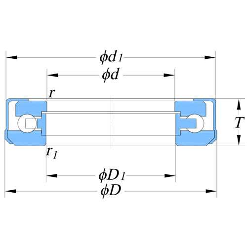 带外圈推力球轴承