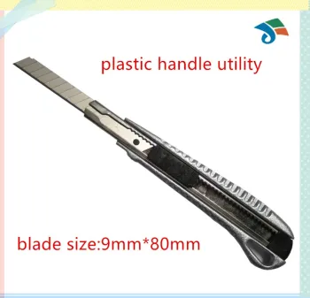 9*80mm plastic handle mini utility knife