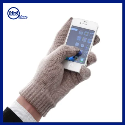 Yhao Brand promotion gifts hot sale touch screen gloves women men colorful hand gloves