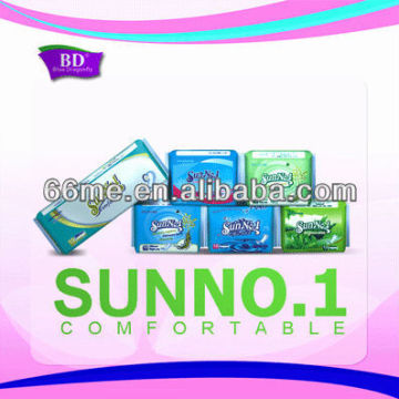 Sun.NO.1 High absorption cotton disposable Menstruation TAMPAX sanitary napkin