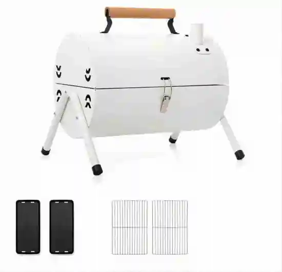Portable Outdoor BBQ Charcoal Stove Double-sided Camping Stainless Steel Grill charcoal grills