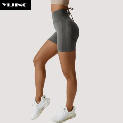 Pastel Summer Colors Yoga Shorts for Women - Fitness & Yoga Wear