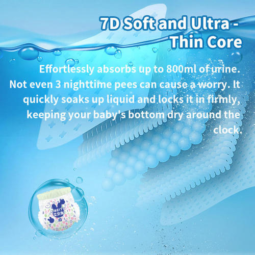 Nagykereskedelmi 7D puha, ultravékony magú babapelenkák