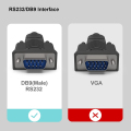 USB ~ RS-232 DB9 직렬 케이블 다량의 칩셋