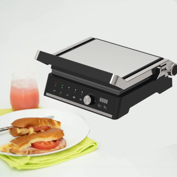 Intelligent Electronic Temperature Control Knob Detachable Plate: Digital BBQ, Toaster, and Meat/Flat Contact Grill