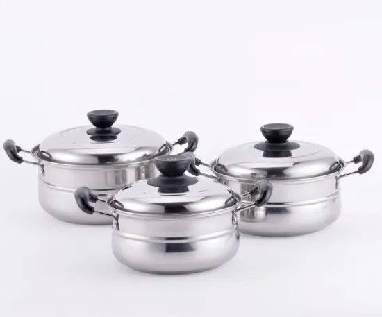 Stainless Steel Three Piece Set Soup Pot