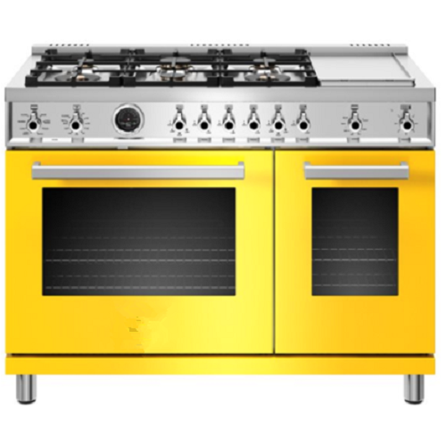 48in All-Gas Range 6 Brass Burner and Griddle