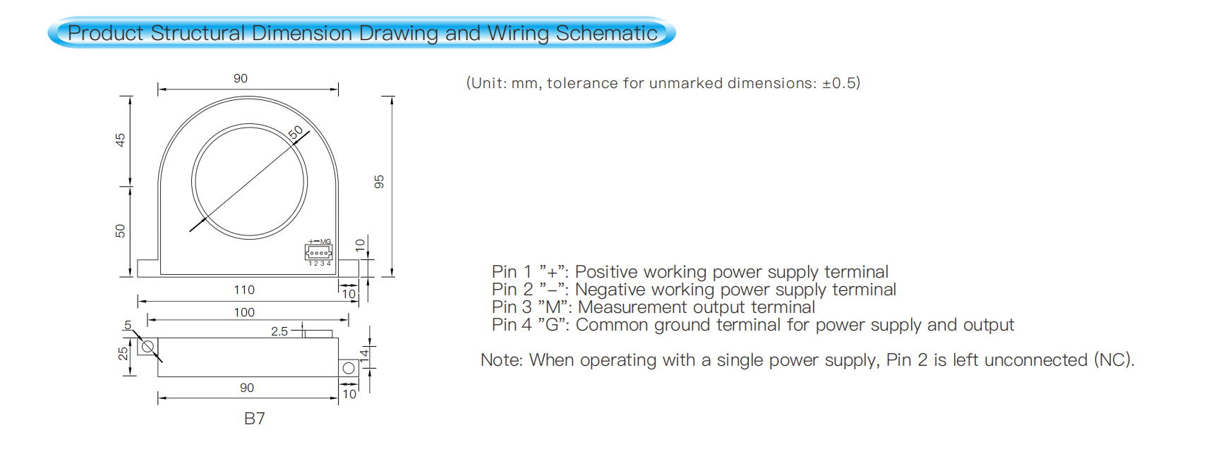 LF Series B7 AC Current Transmitter