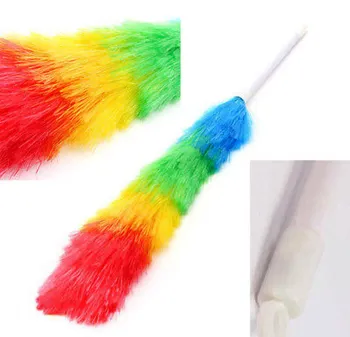colorful Cleaning Duster Dust Cleaner Handle Feather Static Anti Magic Household Cleaning Tools