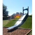 Steel Freestanding HPL Playground Equipment Straight Slide