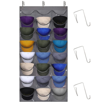 PVC Clear Clear Baseball Hat Hanger - Over the Door Hat Organizer