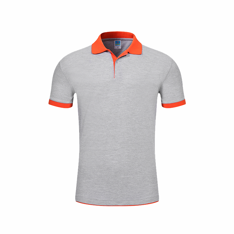 Contrasting Color Collar Men's Polo Shirt Custom Fashion Stitching Color Bottoming Shirt Breathable Short Sleeve Top Print Icon