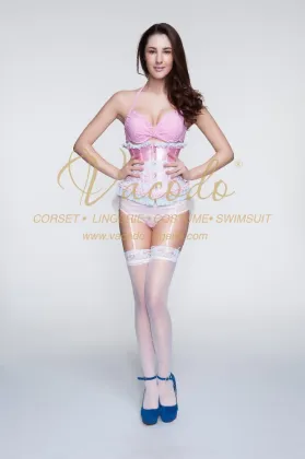 Wholesale Satin Spinning Brocade Waist Cincher Corsets