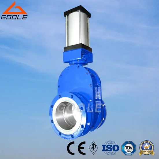 Pneumatic Ceramic Double-Disc Gate Valve (GZ644TC)
