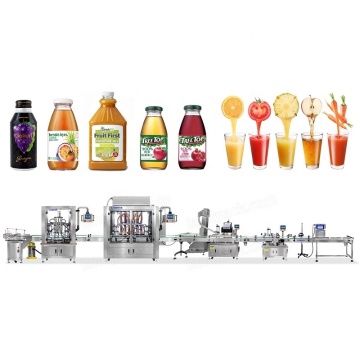 Six Head Litchi Juice Filling and Sealing Machine with Small Nozzles