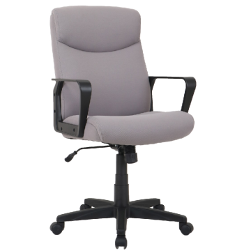 Cadeira de gerente de tecido com base de nylon de braço PP