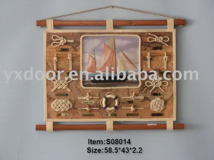 cloth nautical wall hanging/ cloth frame/ cloth decorative hang wall