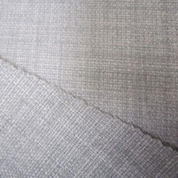 Multiform color 100% polyester thick yarn POY/ATY imitated linen double color fabric