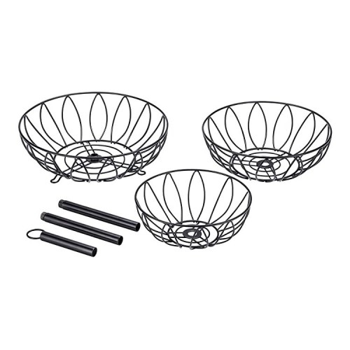 3Tier Metal Wire Fruit baskets Bowl