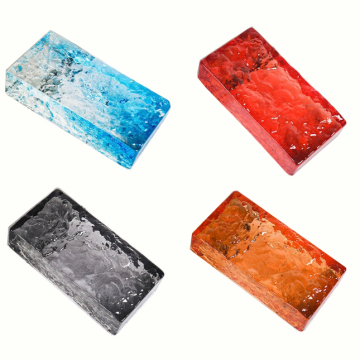 Multicolour Glass Bricks for Interior Decorations and Partitions