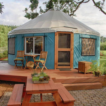 Modern Luxury 4-Season Mongolia Yurt with Stove