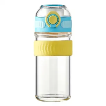 Spill Proof Lid Carry Handle 14 Oz Reusable Leak Glass Travel Mug