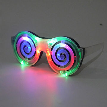 Multicolor LED Sunglasses with CE, RoHS Marks, 14.2*4.3*13cm Size
