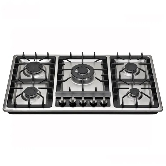 2024 Zhongshan Nuoyi 5-Burner Stainless Steel Built-in Kitchen Cooker