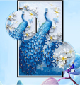 Ny DIY Design Peacock Diamond Decorative Målning