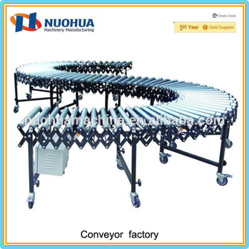 motorized flexible roller conveyor system