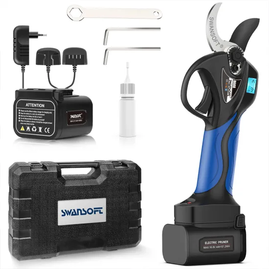 Cordless Electric Pruning Shear with LED Display for Gardening and Orchards