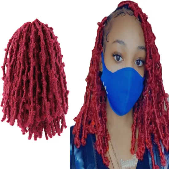 12Roots/Pcs Wholesales Butterfly Faux Locs Hair Bob Distressed Locs Crochet Braids  Synthetic Fluffy Hair Extension