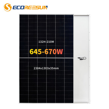 Ecoreesun Low Price High Efficiency Monocrystalline Half-Cell Solar Panels