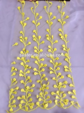 laser embroidery fabric for dress with good price