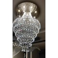 Biço de cristal de luxo Chandelier LED Light &amp; Pingnder Iluminação personalizada para o corredor da sala de estar