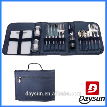 Picnic Cutlery Set for 4 Person Easy Carry Kit Bag