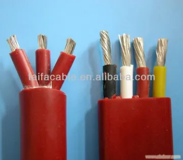 low voltage rubber insulated flat Submersible pump Cable