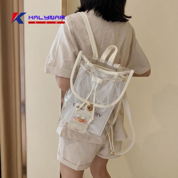 Καθαρίστε το Backpack Heavy Duty PVC διαφανές σακίδιο