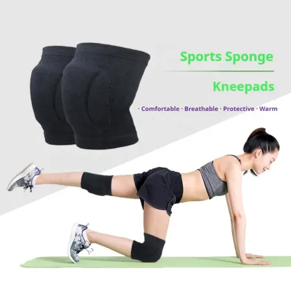 High-Quality Breathable Sweat-Absorbing Elastic Sports Knee Pads for Dance and Athletics